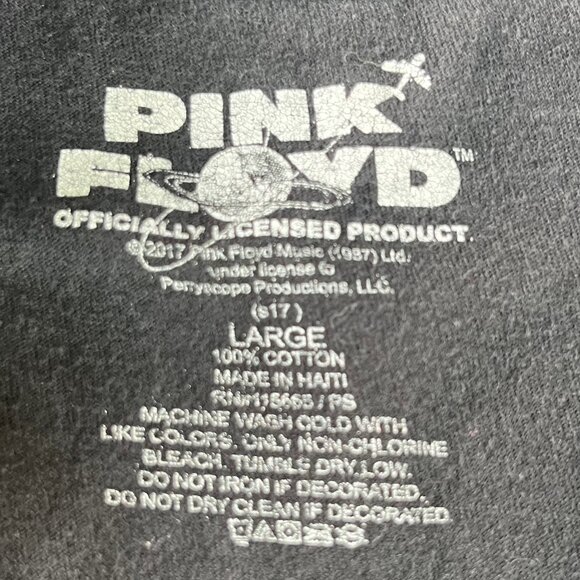 Pink Floyd The Dark Side Of The Moon Tour 1973 Graphic Tee Tshirt Large Black - Picture 6 of 6